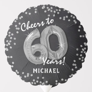 Cheers to 60 Years' 60th Birthday Balloon