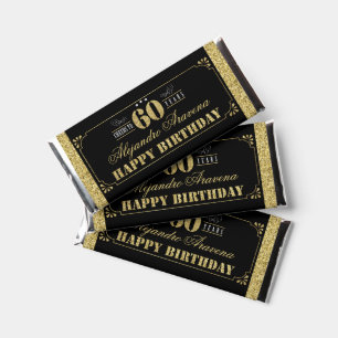 Cheers To 60 Years 60th Man Birthday Party Hershey Bar Favors