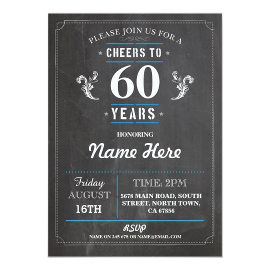 cheers to 60 years birthday invitation 40th 50th zazzle com