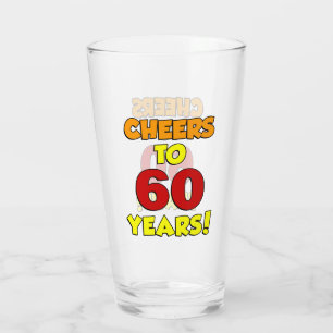 Cheers To 60 Years Glass