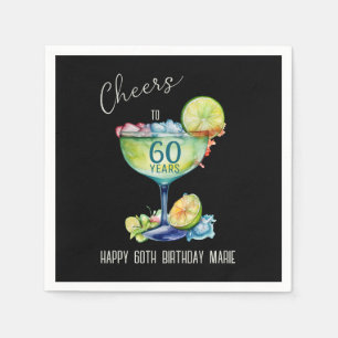 Cheers to 60 Years Milestone Birthday Napkins
