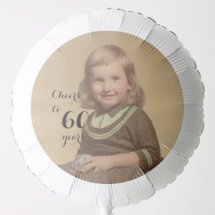 Cheers to 60 Years! Photo Balloon