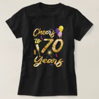 Premium Vector  Cheers to 70 years, 70th birthday celebration