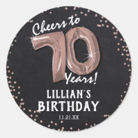 Cheers to 70 Years! 70th Birthday