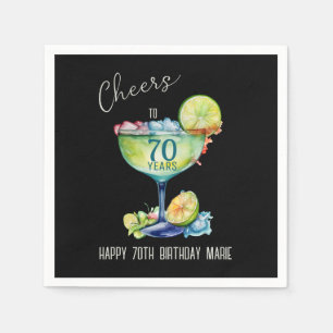 Cheers to 70 Years Milestone Birthday  Napkins