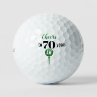 Cheers to 70 Years Personalized Initials Birthday