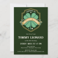 Cheers to 80 Years Lucky Shamrock Birthday