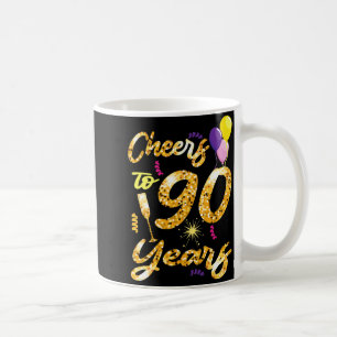 Cheers To 90 Years 1931 90th Birthday Celebration Coffee Mug