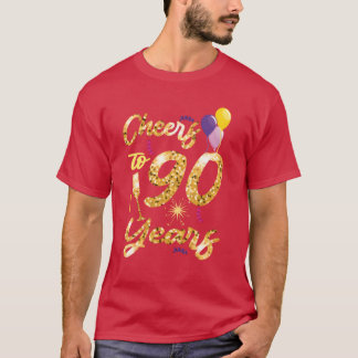 Cheers to 90 Years 1931 90Th Birthday Celebration T-Shirt