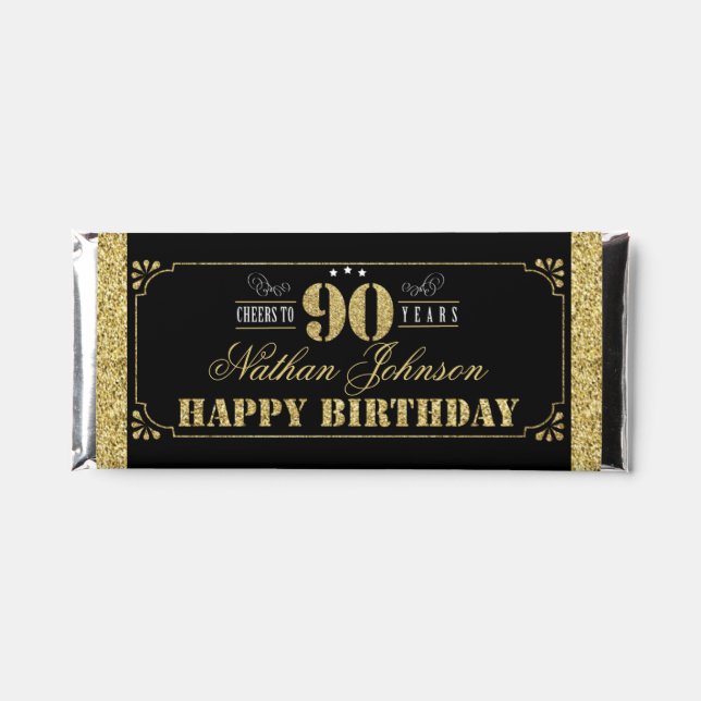 Cheers To 90 Years 90th Man Birthday Party Hershey (Front)