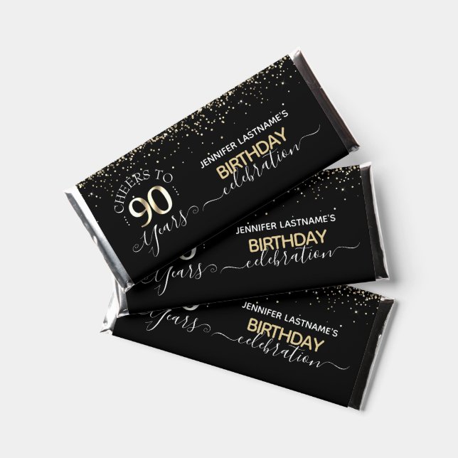 Cheers to 90 Years Birthday Thank You Hershey Bar  (Front)