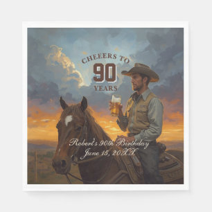 Cheers to 90 Years Napkins