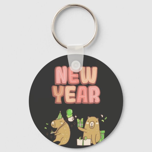 Cheers to a Fresh Start! Keychain (Front)