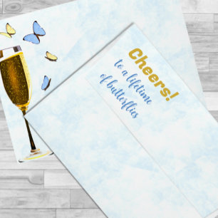 Cheers To A Lifetime Of Butterflies Bridal Shower Envelope