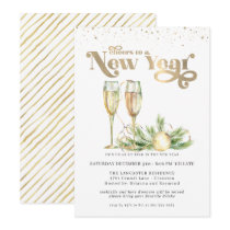 Cheers to a New Year | Sparkling Champagne Invitation