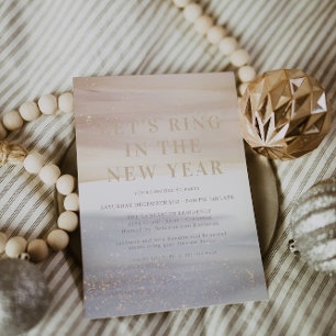 Cheers to a New Year Sparkling Champagne Invitation