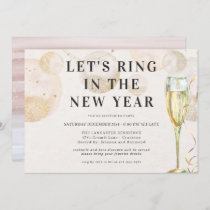 Cheers to a New Year | Sparkling Champagne  Invitation