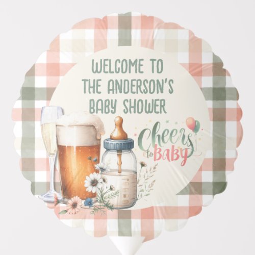 Cheers to Baby Brewing Beers Bubbles Decor Gift Balloon