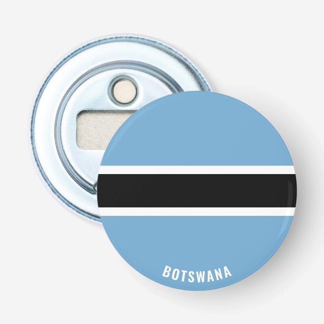 Cheers to Botswana! Splendid Patriotic Bottle Opener (Front)
