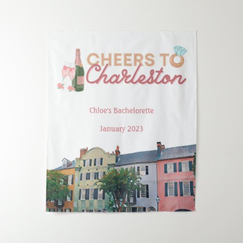 Cheers to Charleston Bach Party Backdrop