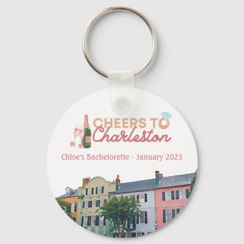 Cheers to Charleston Bach Party Keychain