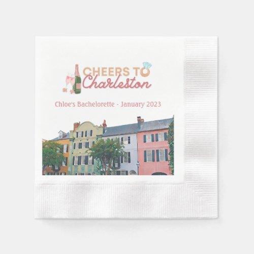 Cheers to Charleston Bach Party Napkins