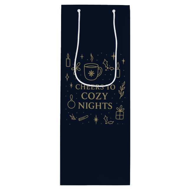 Cheers to Cozy Nights Gift Bag (Front)