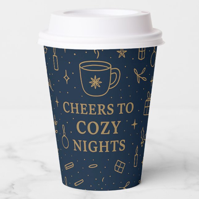 Cheers to Cozy Paper Cup (Front)