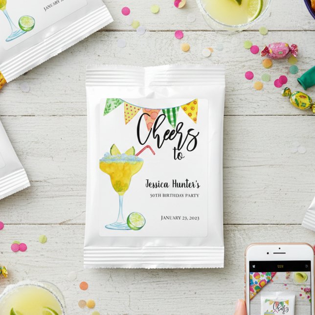 Cheers to Custom Birthday Party Margarita  Drink Mix (Creator Uploaded)