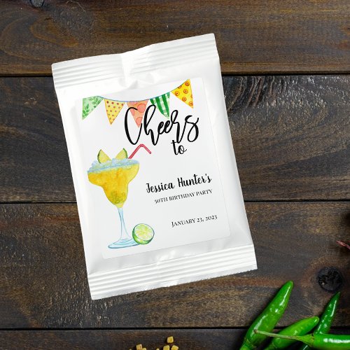 Cheers to Custom Birthday Party Margarita  Margarita Drink Mix