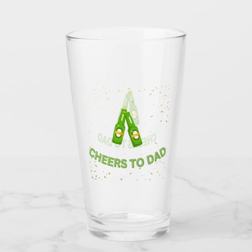 Cheers to dad glass