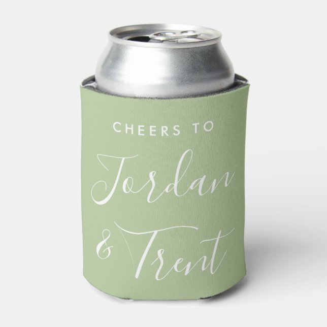 Cheers To Double Sided Wedding Coozie (Can Front)