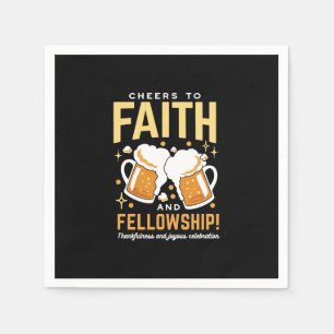 Cheers to Faith & Fellowship - Oktoberfest  Napkins