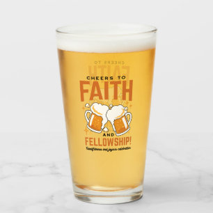 Cheers to Faith & Fellowship - Oktoberfest Tee Glass
