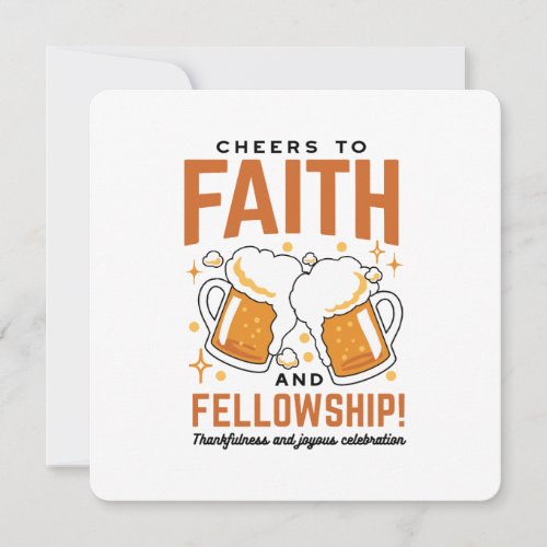 Cheers to Faith  Fellowship _ Oktoberfest Tee Holiday Card