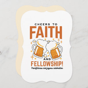 Cheers to Faith & Fellowship - Oktoberfest Tee Holiday Card