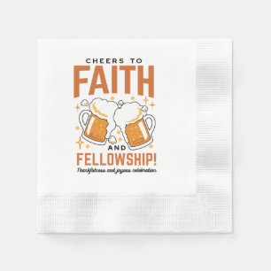 Cheers to Faith & Fellowship - Oktoberfest Tee Napkins