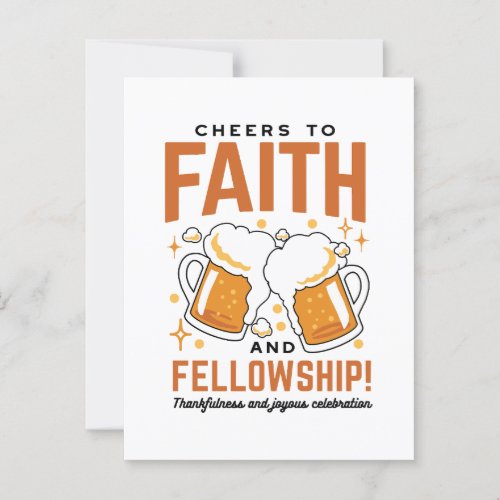 Cheers to Faith  Fellowship _ Oktoberfest Tee Postcard