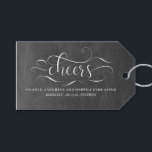 Cheers to Happily Ever After Wedding Gift Tags<br><div class="desc">Cheers to love,  laughter and happily ever after wedding favor tag</div>