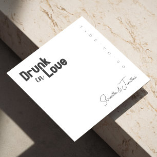 Cheers to Love and Laughter, Drunk in Love Wedding Napkins