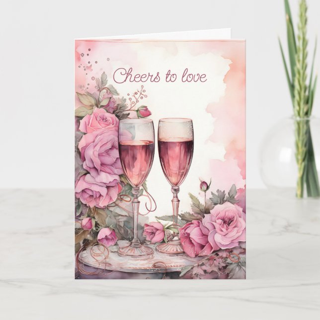 Cheers to love card (Front)