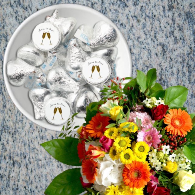 Cheers To Love Champagne Glasses Hershey®'s Kisses® (Creator Uploaded)
