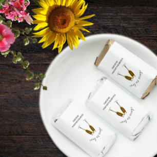 Cheers To Love Champagne Glasses Hershey's Miniatures