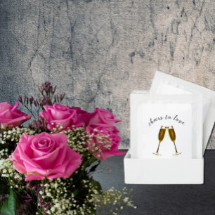 Cheers To Love Champagne Glasses Tea Bag Drink Mix