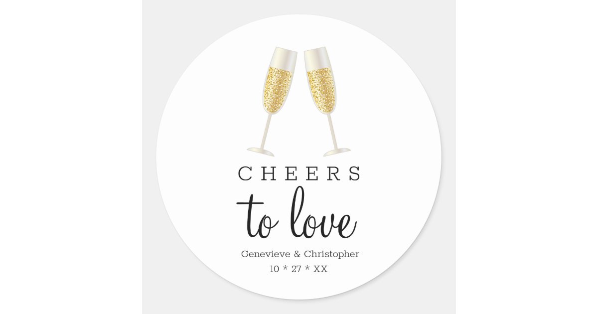 cheers to love champagne toast wedding classic round sticker ra0babd11b8c74b4dbf1edc2bbcce5d35 0ugmp 8byvr 630