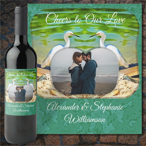 Cheers to Love Crane 0335 Wine Label