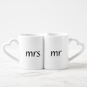 Cheers to Love   Elegant Mr. & Mrs. Wedding  Coffee Mug Set
