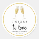 Cheers! Two Champagne Glasses print by Editors Choice