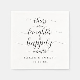 Cheers to Love Laughter & Happily Ever After Napkins