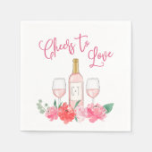 Cheers to Love Napkins (Front)